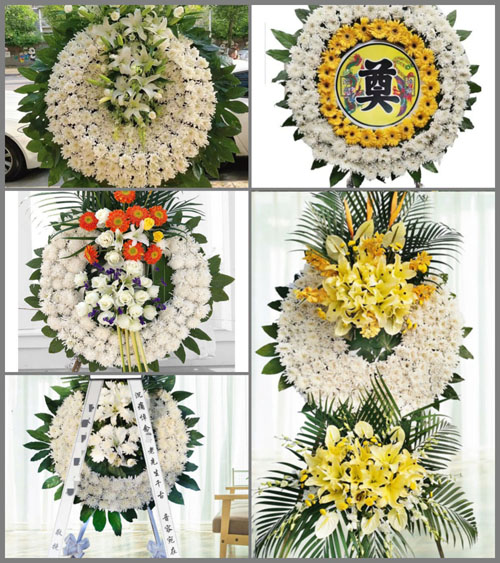 湖南永州祁阳县七里桥镇夭塘村花圈速递